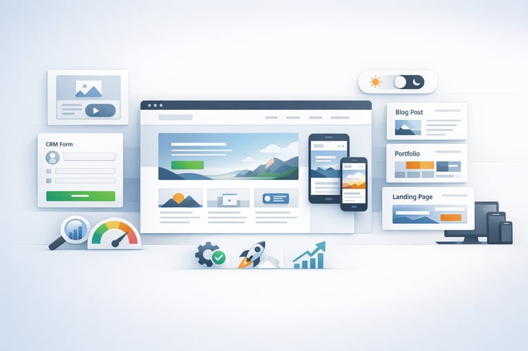 Themes with DragandDrop Modules and CRM Integrations