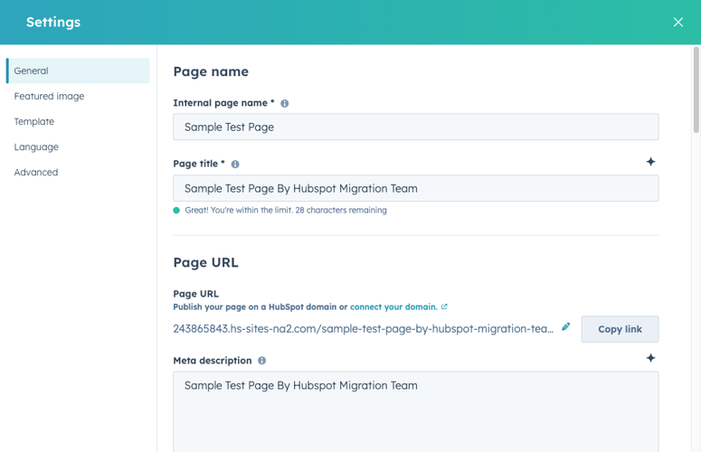 Editing modules in HubSpot page editor