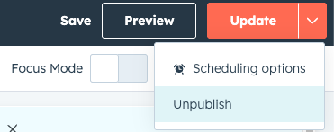 Editing scheduled content