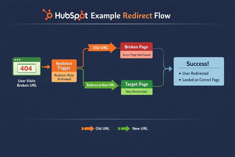Example redirect flow diagram