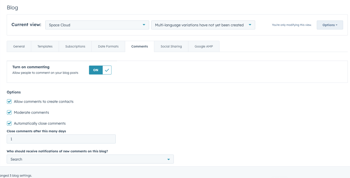 HubSpot comment moderation dashboard-1