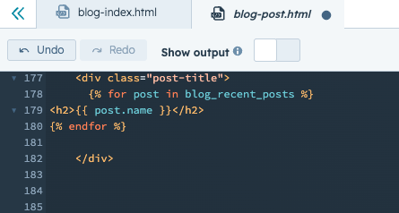 Hubl loop example