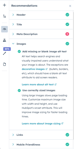 Image optimization settings in HubSpot