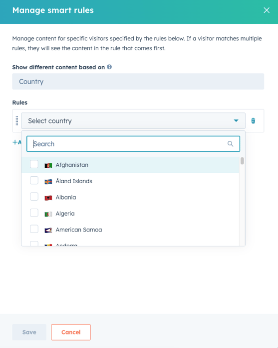 Location-based-smart-rule