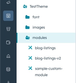 custom modules files in theme folder