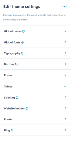 HubSpot theme structure