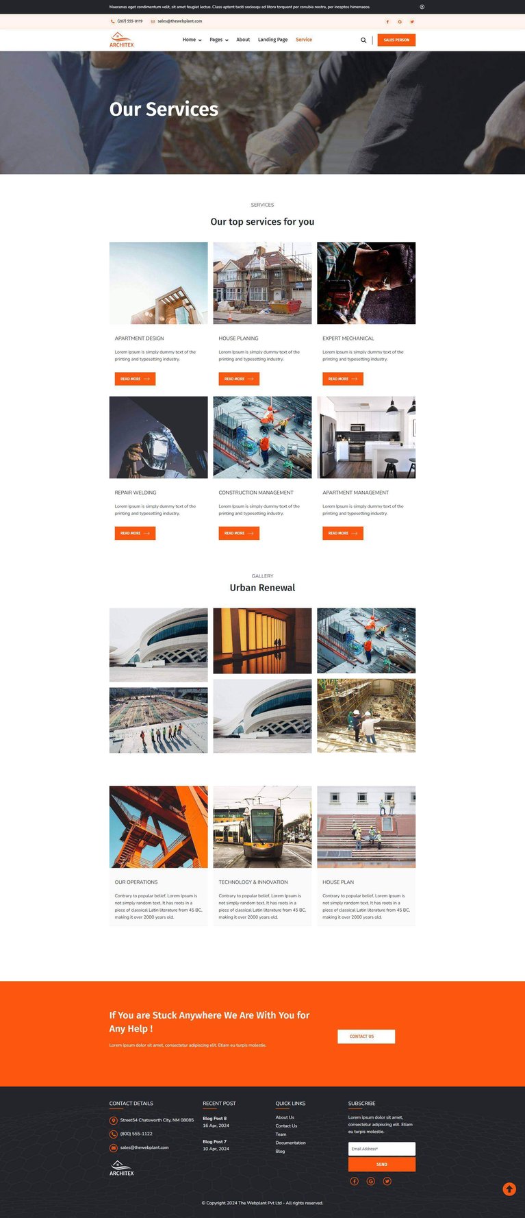 Service Page