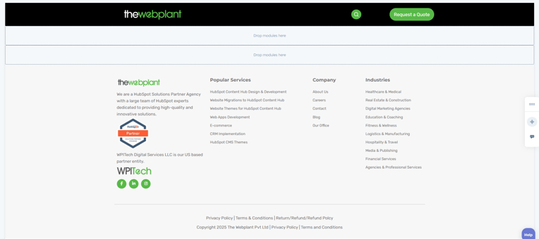 drag-and-drop editor
