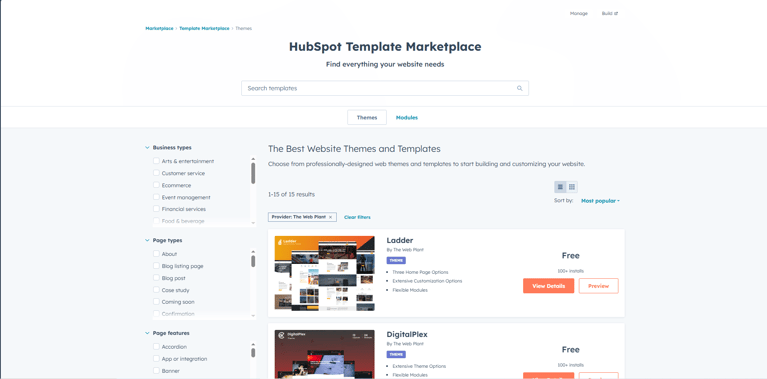 Theme Marketplace 