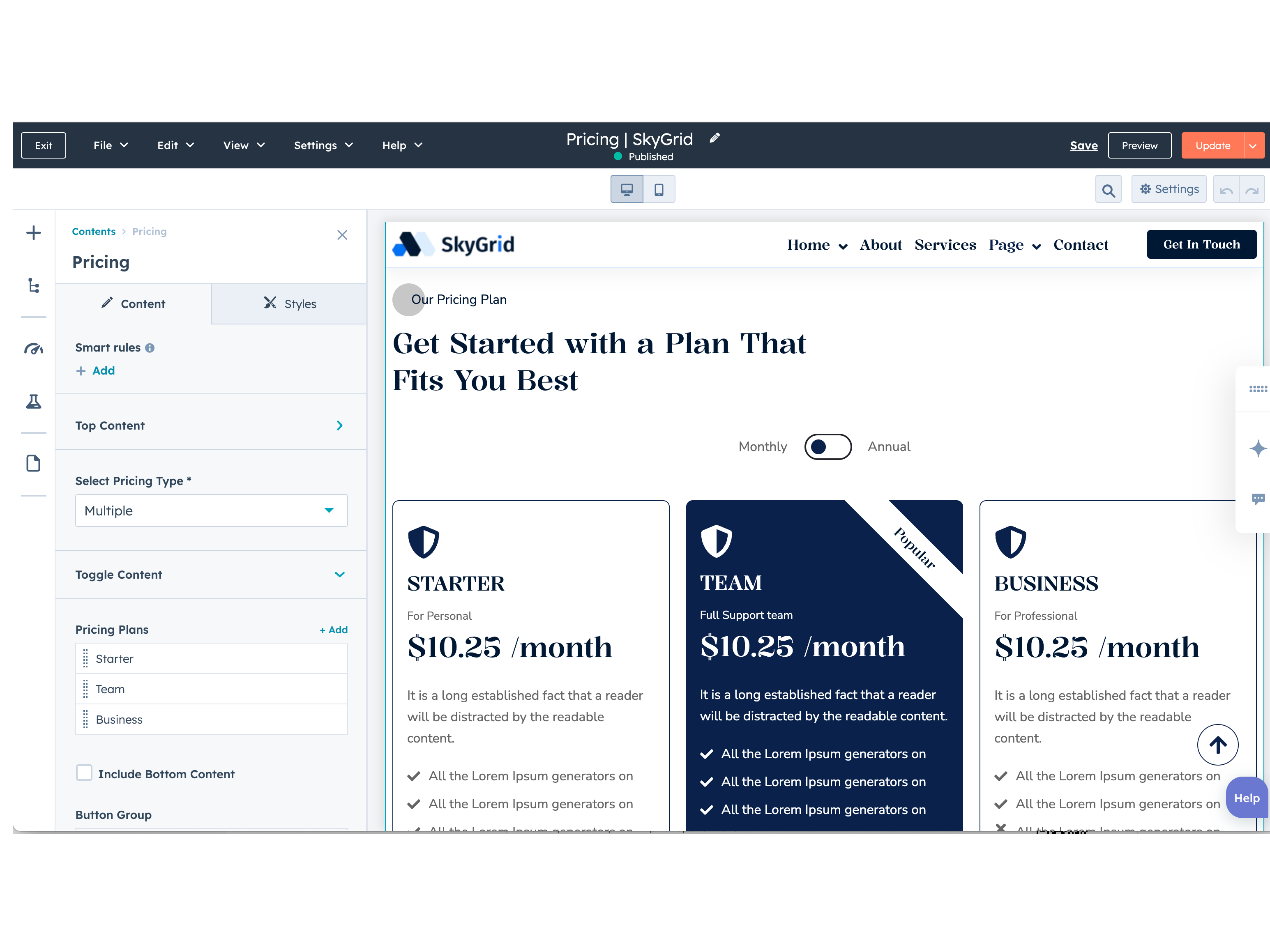 Flexible No Code Modules